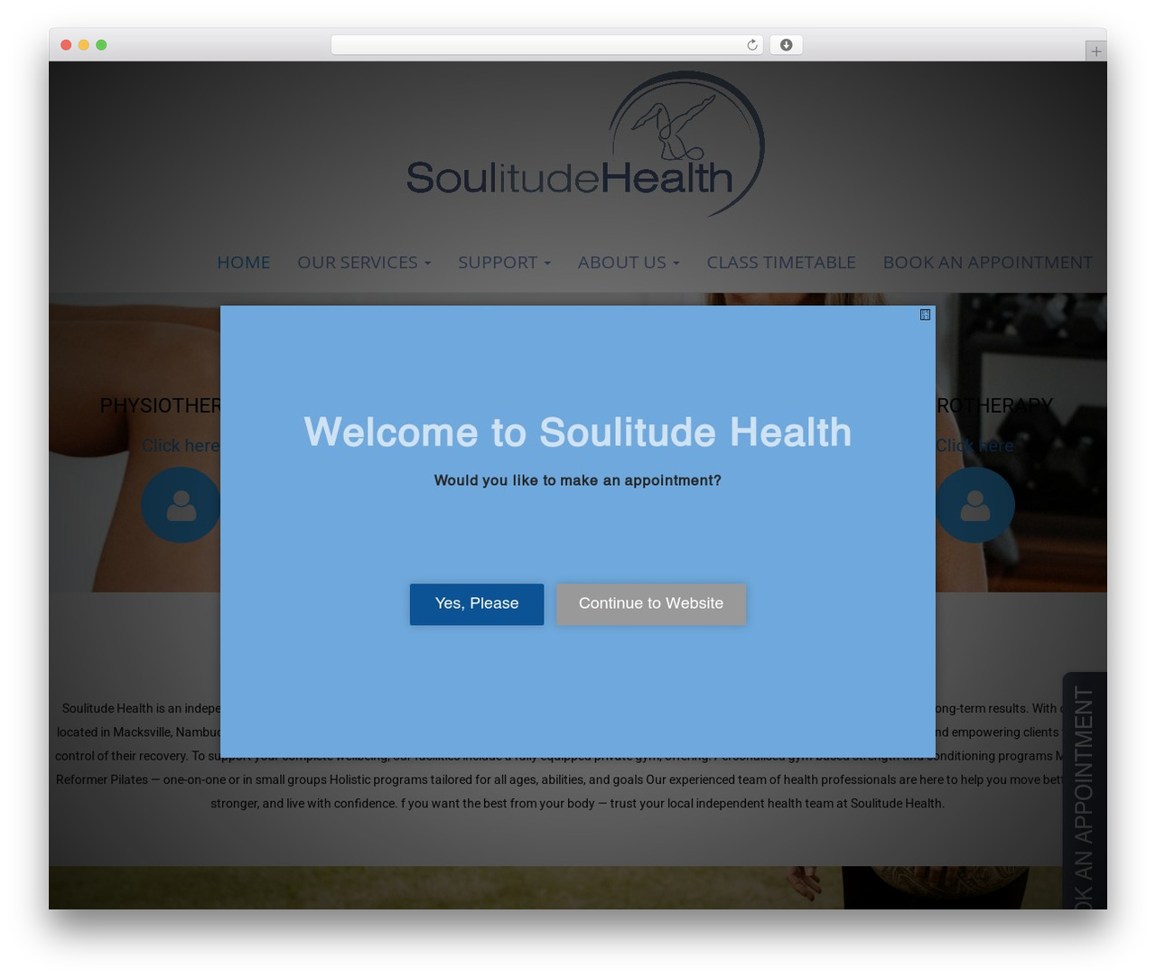 Theme WordPress Modality Pro - soulitudehealth.com.au