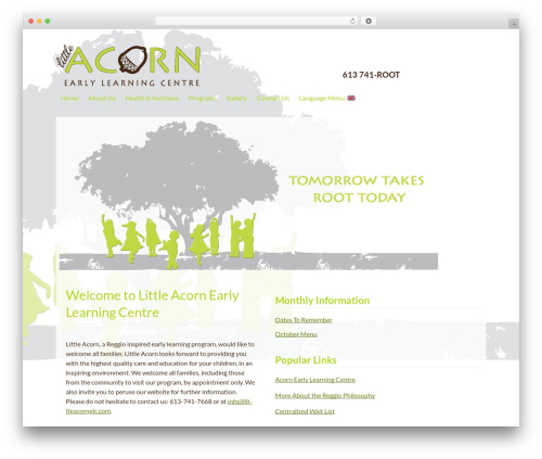 Theme WordPress Acorn Early Learning Centre - littleacornelc.com