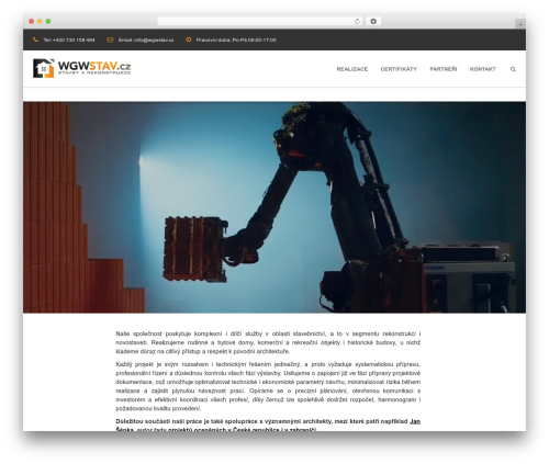 Theme WordPress Construct - wgwstav.cz