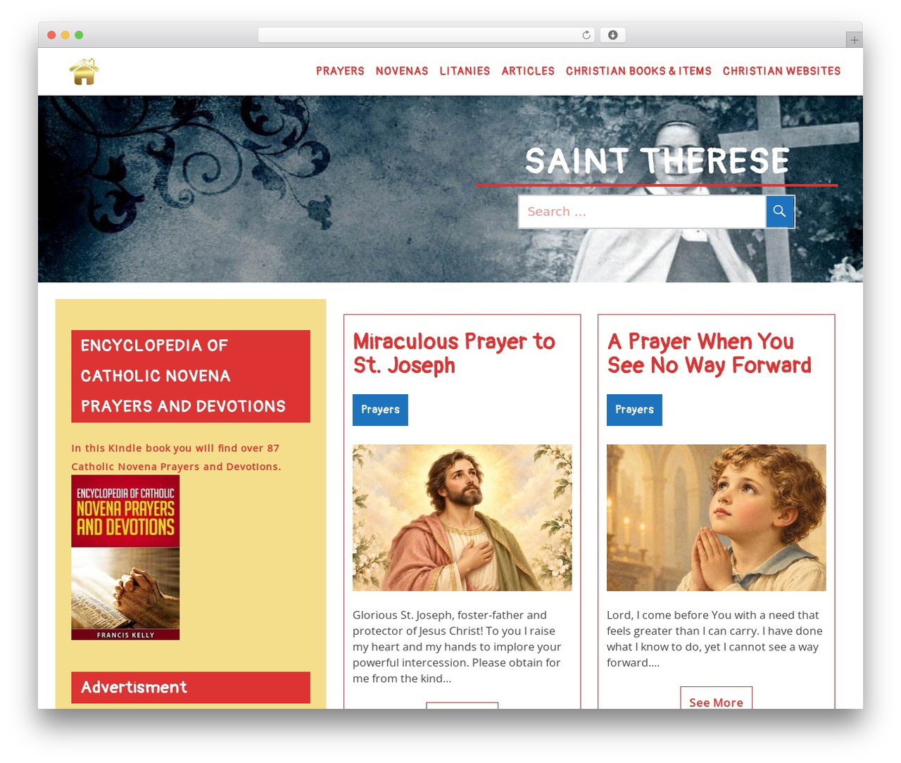 Theme WordPress Meditation - sainttherse.com