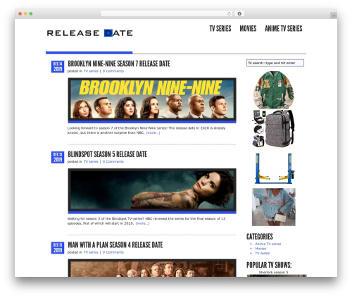 Theme WordPress SQUARED3 Wordpress - season-release-date.com