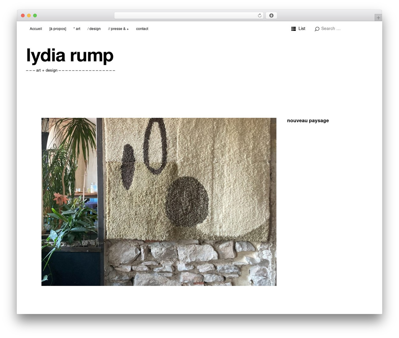 Ubud WordPress website theme - lydiarump.com