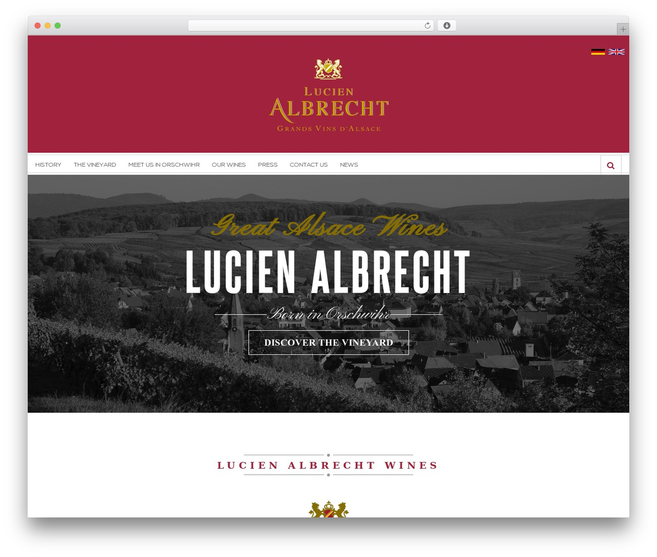Wine theme WordPress - lucien-albrecht.com