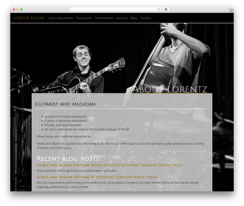 WordPress theme Lorentz - lorentzbloom.com