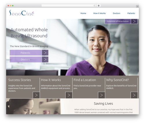 WordPress theme D4skivvy - sonocine.com