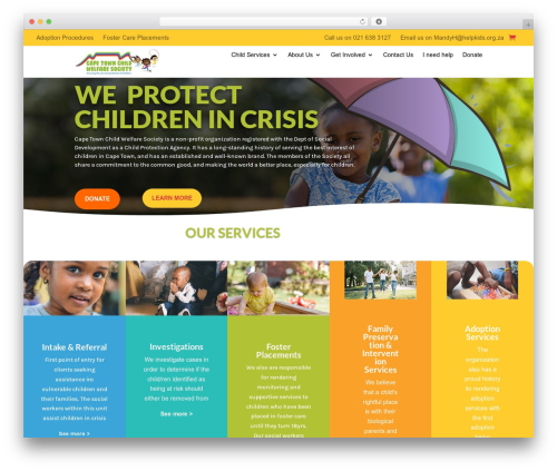 WordPress theme Divi - helpkids.org.za