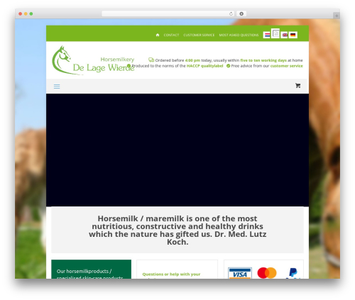 WordPress theme imgbe - powerofhorsemilk.com