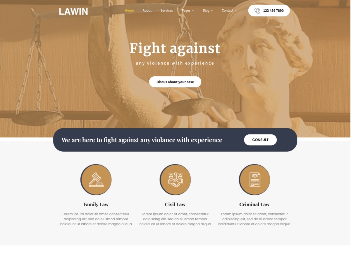 WordPress theme Lawin by Netnus