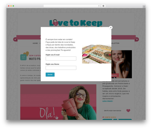 WordPress theme Love to keep 2014 - lovetokeep.com