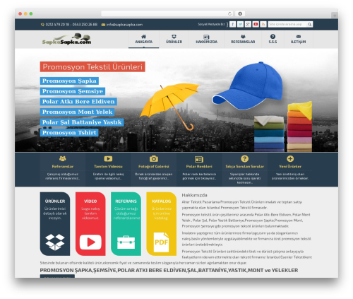 WordPress theme Safir Kurumsal Wordpress Temas? - sapkasapka.com