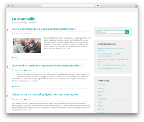 WordPress website theme Daisy Blue - lamarmaille.net