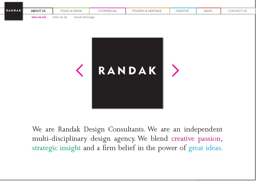 WordPress website theme Randak by The Logic of Eight