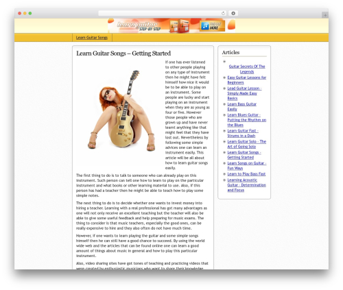 WP theme Semiologic - learnguitarsongsnow.org