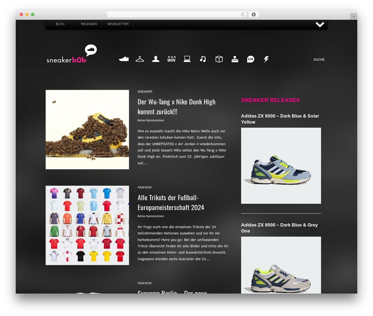 WP theme snkrb0b - sneakerb0b.de