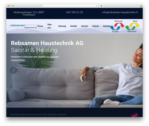 Airtech top WordPress theme - rebsamen-haustechnik.ch