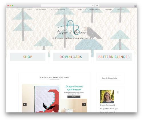 Anchored Theme theme WordPress - applesandbeavers.com