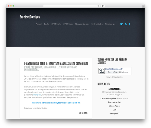 WP-Stats (wp-stats) free WordPress plugin - sujetsetcorriges.fr WP-Stats (wp-stats) free WordPress plugin - sujetsetcorriges.fr