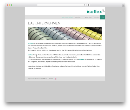Best WordPress theme isoflex - schwanenhals.de/das-unternehmen