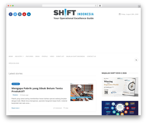 Bone WordPress website theme - shiftindonesia.com