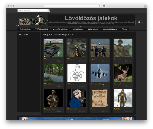 BrayGames WordPress theme - lovoldozosjatekok.oji.hu