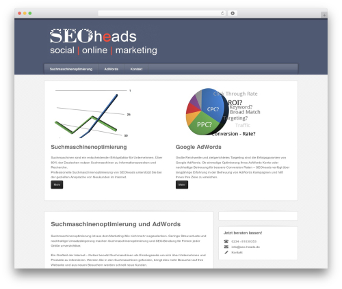 Breakout WordPress website theme - seo-heads.de