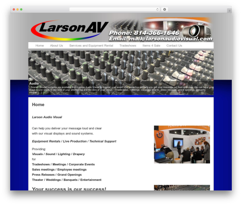 CC Child Theme WordPress theme - larsonaudiovisual.com