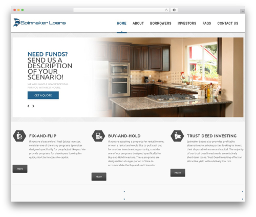 cherry best WordPress theme - spinnakerloans.com