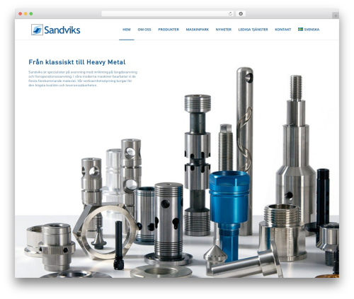 Enfold WordPress theme - sandviksmetall.se