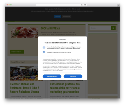 Gastrosofia 2 theme WordPress - gastrosofia.it