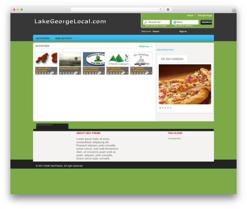 GeoTheme top WordPress theme - lakegeorgelocal.com