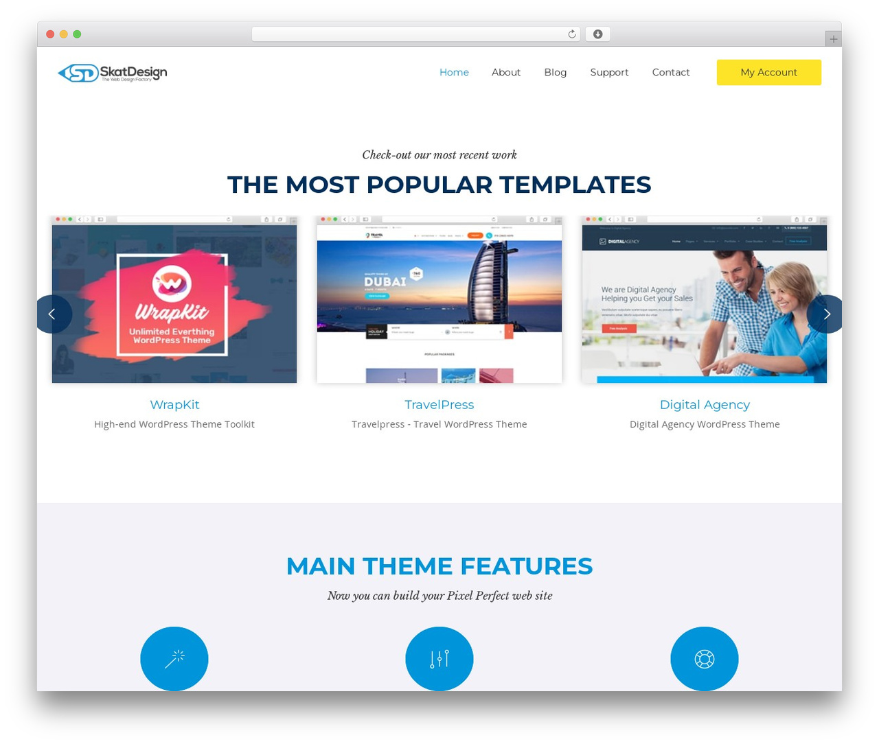 Helpdesk WordPress theme - skat.tf