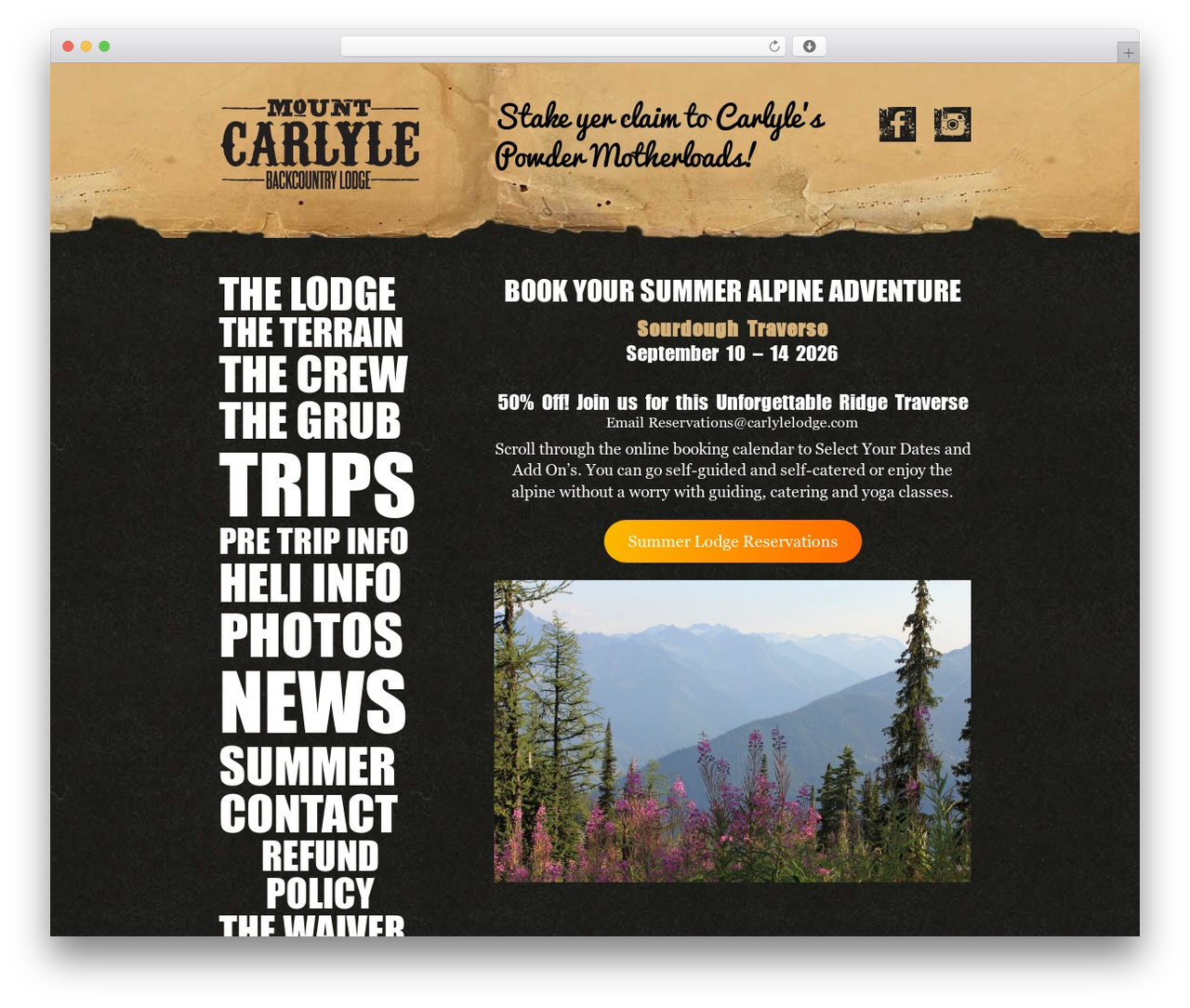 Mt Carlyle WordPress theme - skihikebc.com Mt Carlyle WordPress theme - skihikebc.com