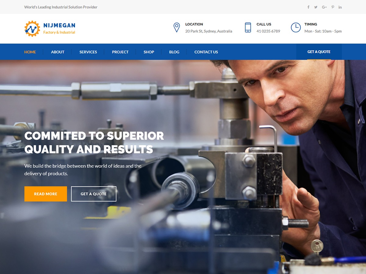 Nijmegan WordPress theme