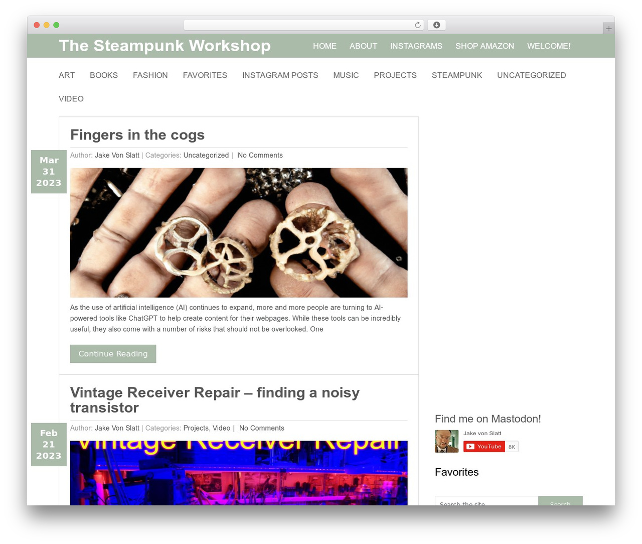 Nominal theme WordPress - steampunkworkshop.com Nominal theme WordPress - steampunkworkshop.com