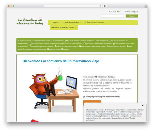 Peekaboo theme WordPress - lagenetica.info