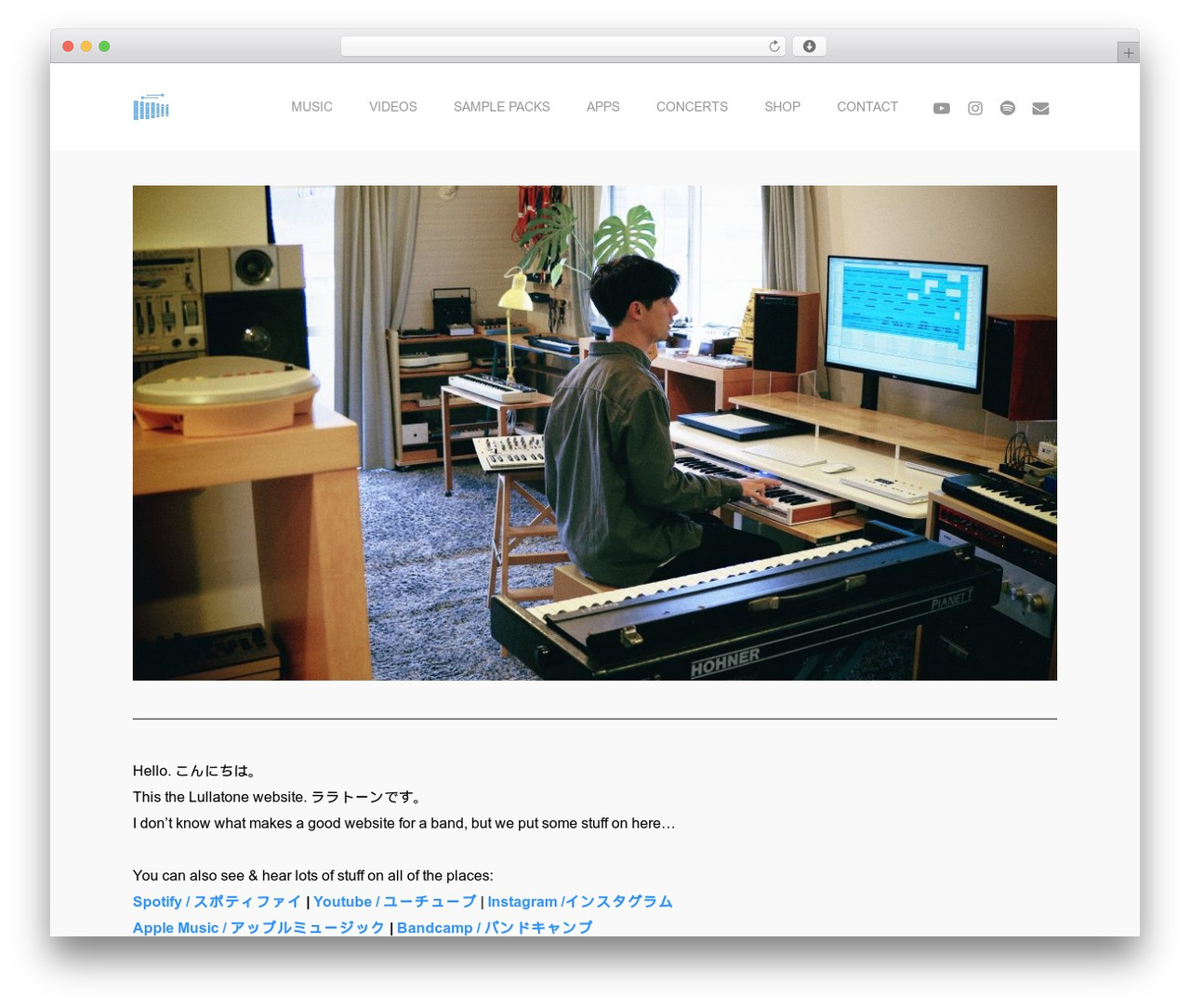 Salient top WordPress theme - lullatone.com
