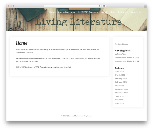 Seolib WP theme - livingliterature.net