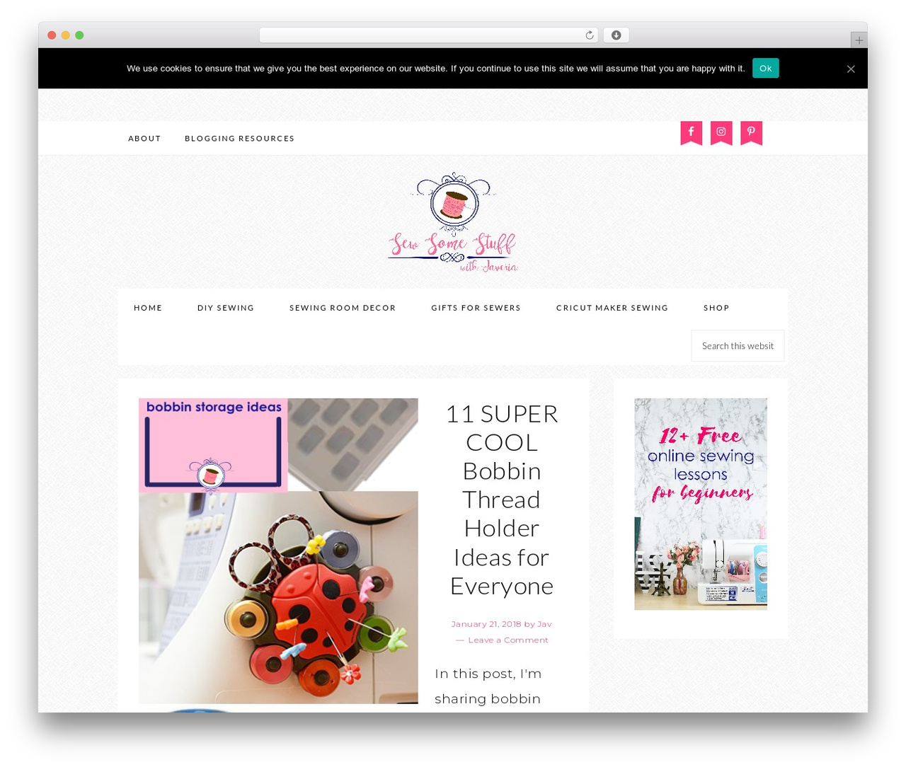 Sprinkle Pro Theme WordPress theme - sewsomestuff.com Sprinkle Pro Theme WordPress theme - sewsomestuff.com