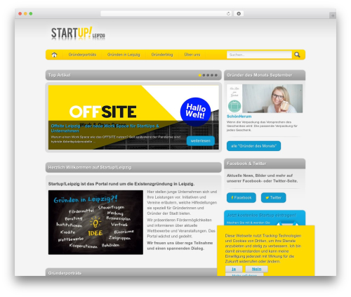 StartUp!Leipzig WordPress theme - startup-leipzig.de
