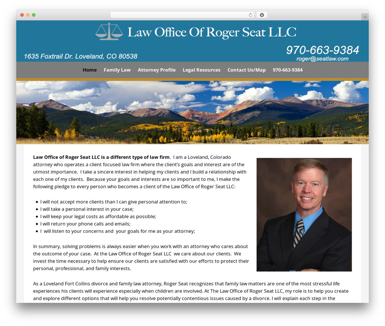 Summit WordPress theme design - lovelanddivorcelawyer.com
