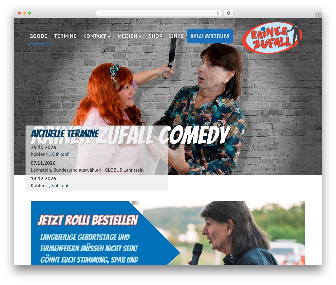 Theme WordPress Rainer Zufall Comedy - rainerzufall.com