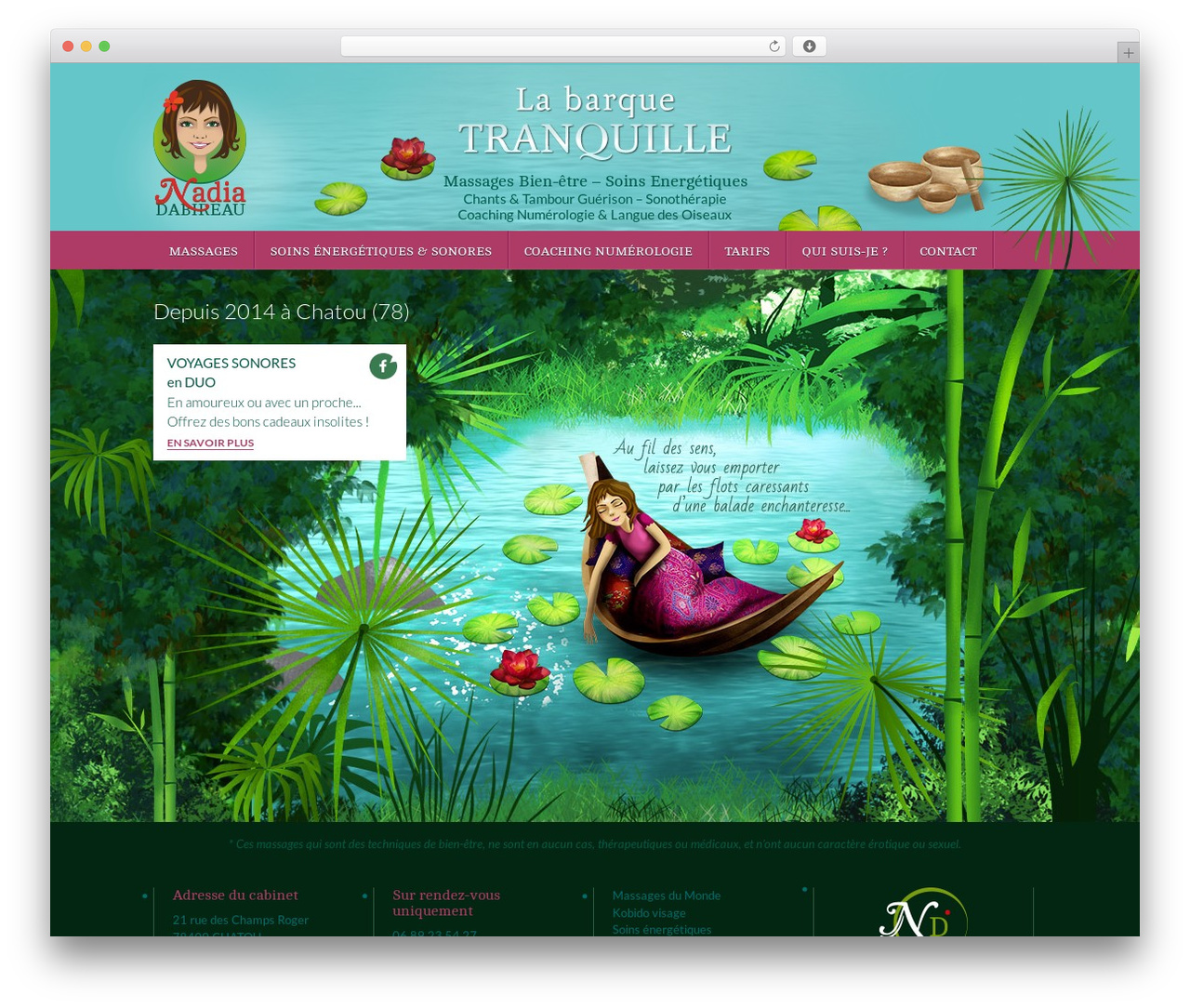 Theme WordPress La Barque Tranquille - labarquetranquille.com