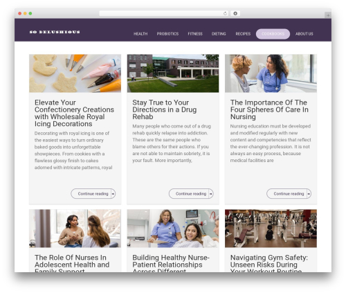 Theme WordPress Rise - sodelushious.com