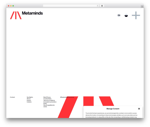 Wbase WordPress theme - metaminds.com