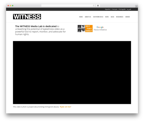 Wp megamenu pro WordPress plugin - lab.witness.org