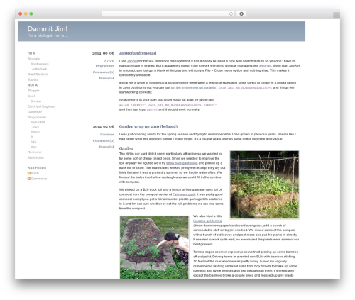 WordPress theme Barthelme - scott.sherrillmix.com/blog