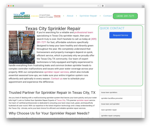 Satellite tech checkins WordPress plugin - texascitysprinklerrepair.com