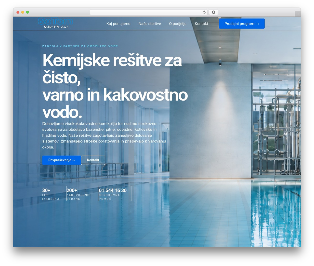 WordPress theme Hello Elementor - sotom-higiena-vode.si