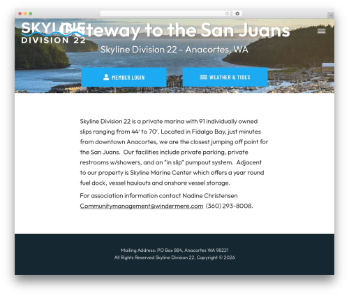 WordPress theme SD22 - skylinedivision22.org
