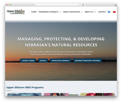 WordPress theme UENRD Theme - uenrd.org